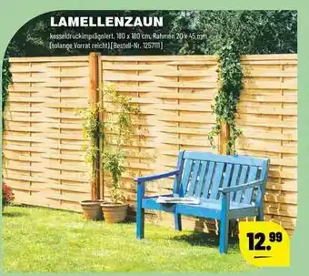 Leitermann Baumarkt Lamellenzaun Angebot