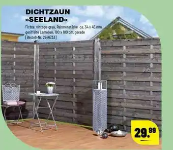 Leitermann Baumarkt Dichtzaun „seeland” Angebot