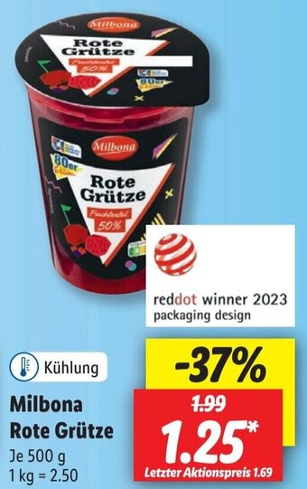 Lidl Milbona Rote Grütze 500 g Angebot