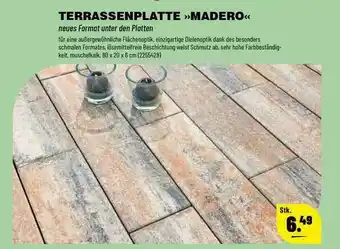 Leitermann Baumarkt Terrassenplatte „madero” Angebot