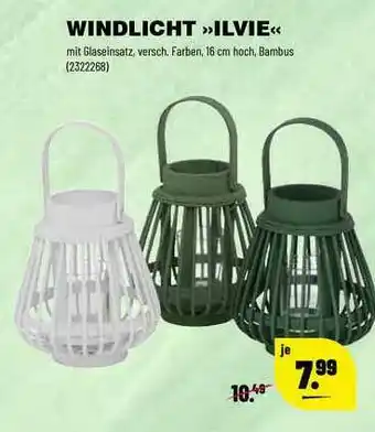 Leitermann Baumarkt Windlicht „ilvie” Angebot