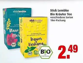 Markant Stick Lembke Bio Kräuter Tee Angebot