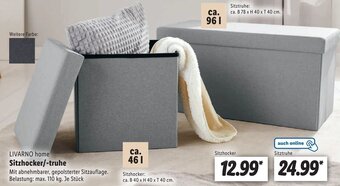 Lidl LIVARNO home Sitzhocker/truhe Angebot