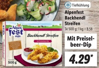 Lidl Alpenfest Backhendl Streifen 500 g Angebot