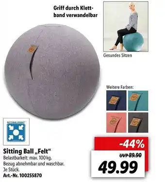 Lidl Sitting Ball „felt” Angebot