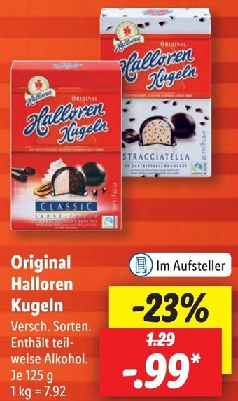 Lidl Original Halloren Kugeln 125 g Angebot