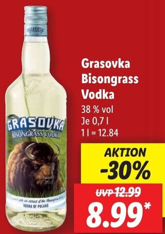 Lidl Grasovka Bisongrass Vodka 0,7 L Angebot