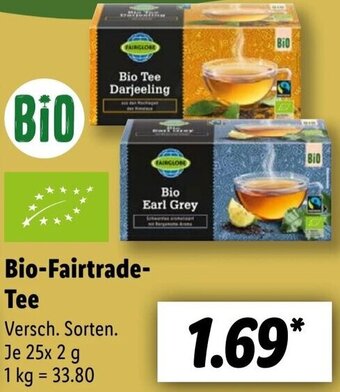 Lidl Bio Fairtrade Tee 25x2 g Angebot