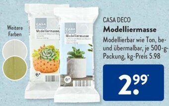 Aldi Süd CASA DECO Modelliermasse Angebot