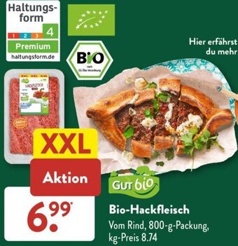 Aldi Süd Gut Bio Bio-Hackfleisch 800 g Packung Angebot