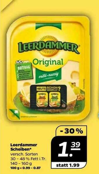 NETTO Leerdammer Scheiben Angebot