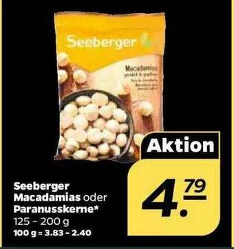 NETTO Seeberger Macadamias Oder Paranusskerne Angebot