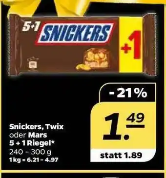 NETTO Snickers, Twix Oder Mars Angebot