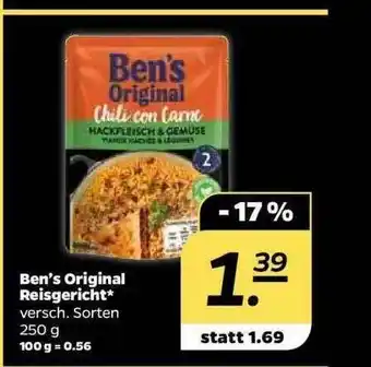 NETTO Ben's Original Reisgericht Angebot