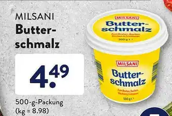 Aldi Süd Milsani Butterschmalz Angebot