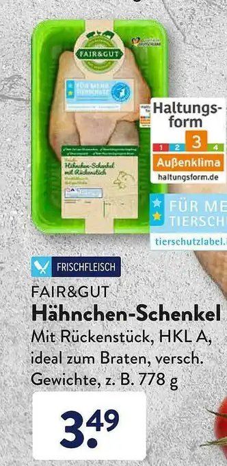 Aldi Süd Fair&gut Hähnchen-schenkel Angebot