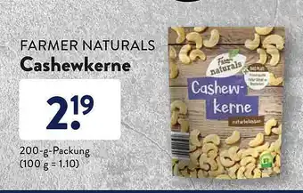 Aldi Süd Cashewkerne Farmer Naturals Angebot