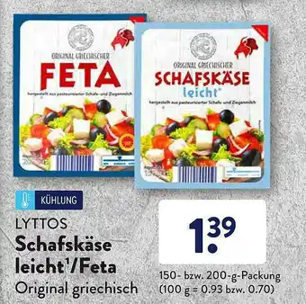 Aldi Süd Lyttos Schafskäseleicht Oder Feta Angebot