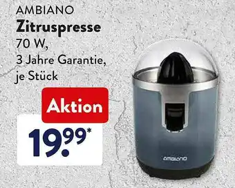 Aldi Süd Ambiano Zitruspresse Angebot