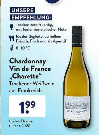 Aldi Süd Chardonnay Vin De France „charette” Angebot