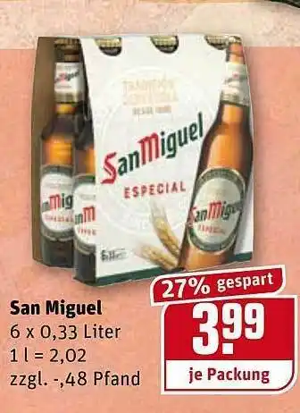 REWE Kaufpark San Miguel Angebot