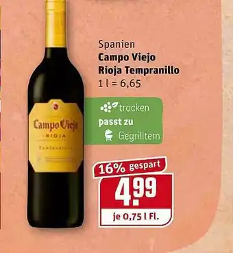 REWE Kaufpark Campo Viejo Rioja Tempranillo Angebot