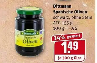 REWE Kaufpark Dittmann Spanische Oliven Angebot