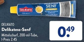 Aldi Süd DELIKATO Delikatess Senf 200 ml Tube Angebot