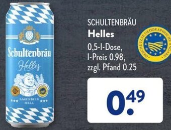 Aldi Süd SCHULTENBRÄU Helles 0,5 L Dose Angebot