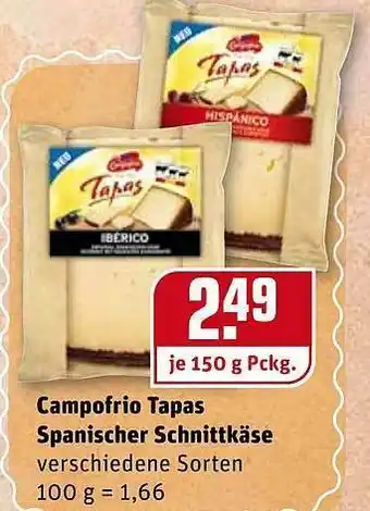 REWE Kaufpark Campofrio Tapas Spanischer Schnittkäse Angebot