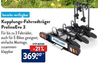 Aldi Süd FISCHER Kupplungs-Fahrradträger Proline Evo 3 Angebot