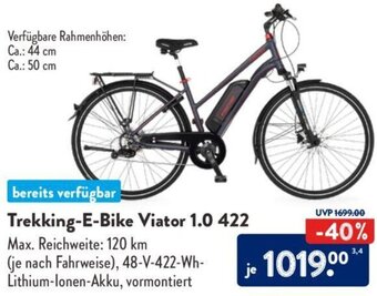 Aldi Süd Fischer Trekking-E-Bike Viator 1.0 422 Angebot