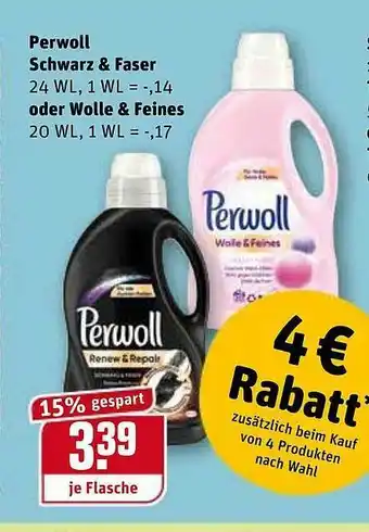 REWE Kaufpark Perwoll Schwarz & Faser Oder Wolle & Feines Angebot