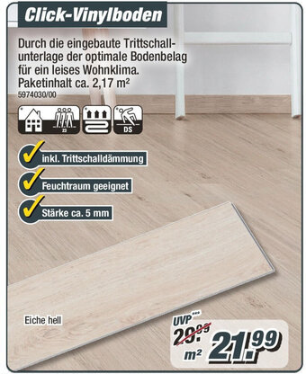 Poco Click-Vinylboden Angebot
