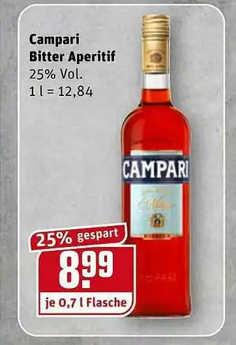 REWE Kaufpark Campari Bitter Aperitif Angebot