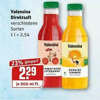 REWE Kaufpark Valensina Direktsaft Angebot