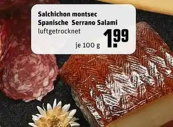 REWE Kaufpark Salchichon Montsec Spanische Serrano Salami Angebot