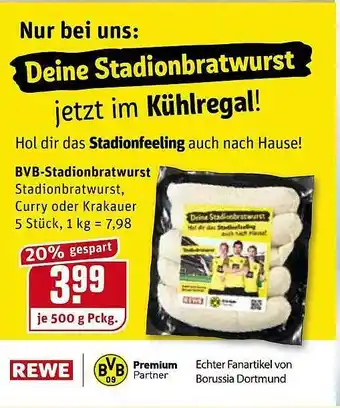 REWE Kaufpark Bvb-stadionbratwurst Angebot