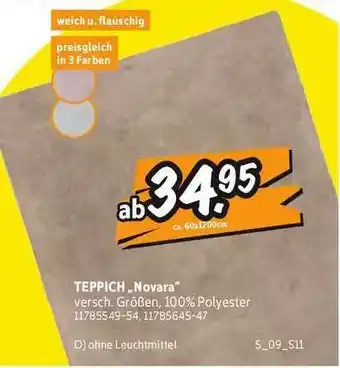 SCONTO Teppich „novara” Angebot