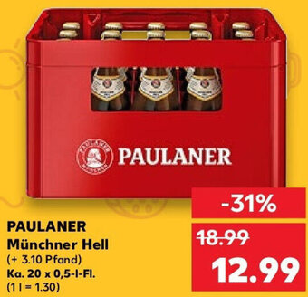 Kaufland PAULANER Münchner Hell Ka. 20x0,5 L-Fl. Angebot