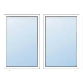 Hagebau Fenster 77/3 md, gesamtbreite x gesamthöhe: 145 x 80 cm, glassstärke: 33 mm, weiß Angebot