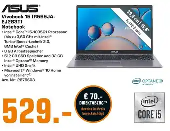 Saturn Asus Vivobook 15 R565JA-EJ283T Notebook Angebot