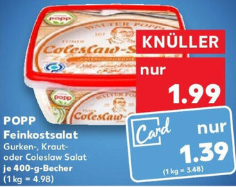 Kaufland POPP Feinkostsalat 400-g-Becher Angebot