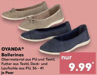 Kaufland OYANDA Ballerinas Angebot