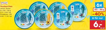 Netto Marken-Discount DREIMASTER Thunfisch Filets 6 x 150-195 g Angebot