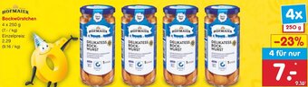 Netto Marken-Discount HOFMAIER Bockwürstchen 4 x 250 g Angebot