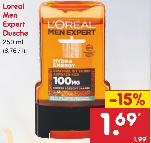 Loreal Men Expert Dusche 250 ml Angebot bei Netto Marken-Discount