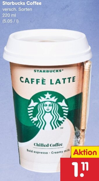 Netto Marken-Discount Starbucks Coffee 220 ml Angebot