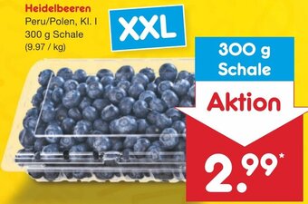 Netto Marken-Discount Heidelbeeren 300 g Schale Angebot