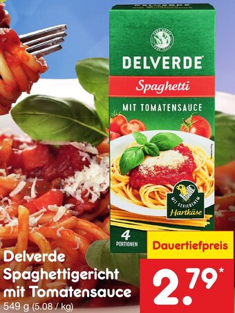 Netto Marken-Discount Delverde Spaghettigericht mit Tomatensauce 549 g Angebot